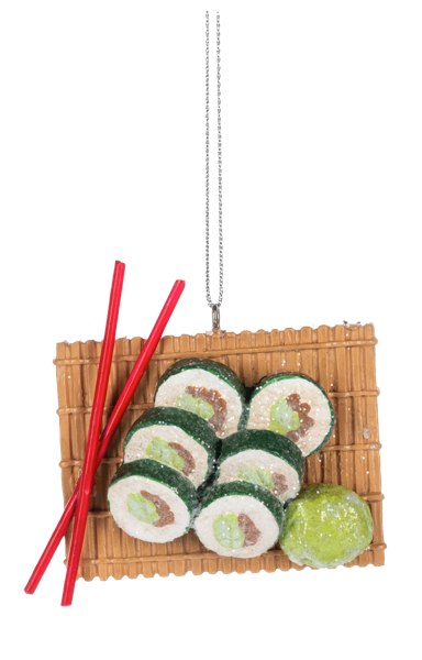 Asian Delight Food Ornament - Sushi Roll
