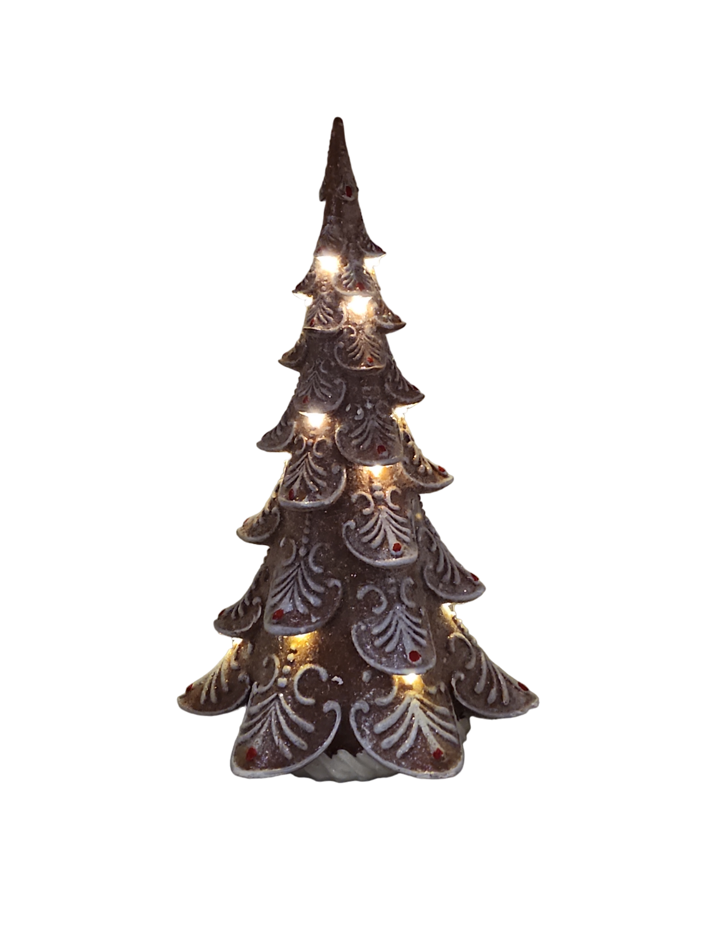 LED Lighted Gingerbread Tree - 17 Inch