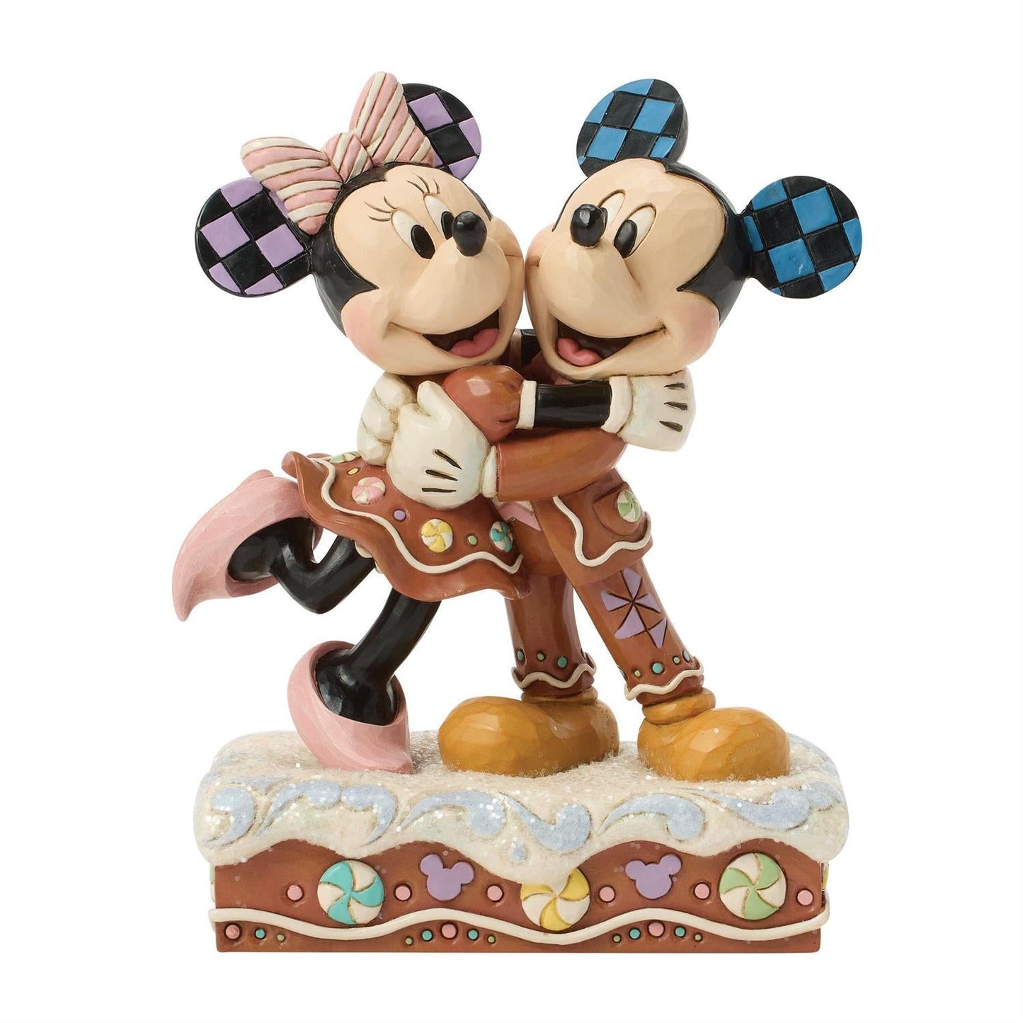 Mickey and Minnie Gingerbread Figurine – Disney Traditions