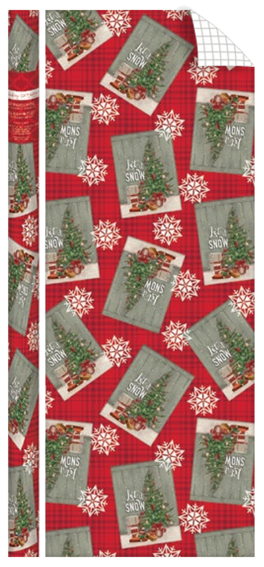 Traditional Roll Wrap - 40" x 288" - Let It Snow