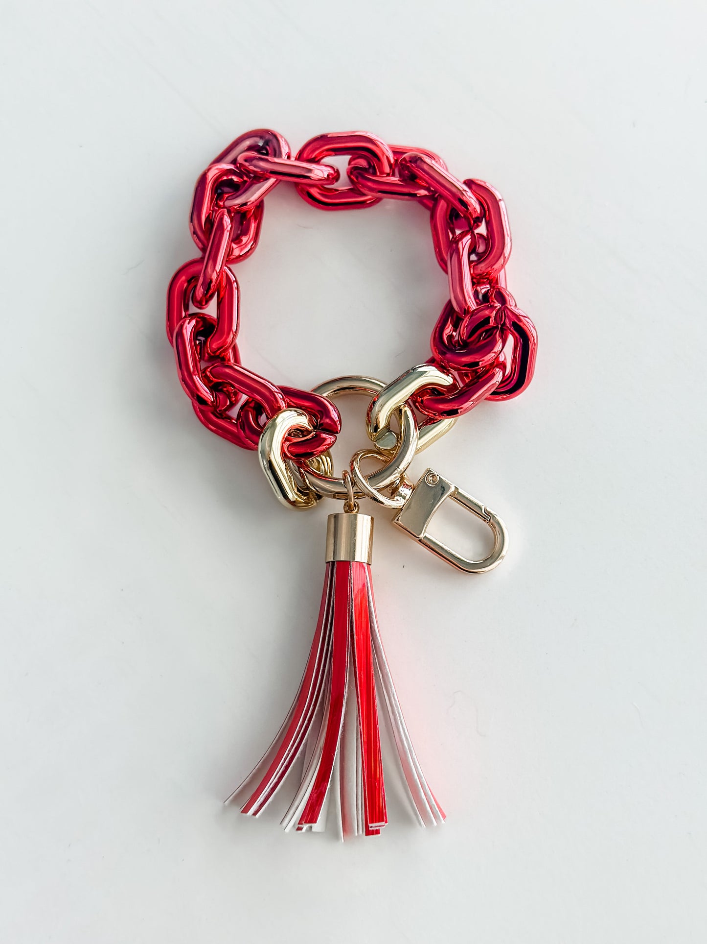 Acrylic Wristlet Keychain "Red"