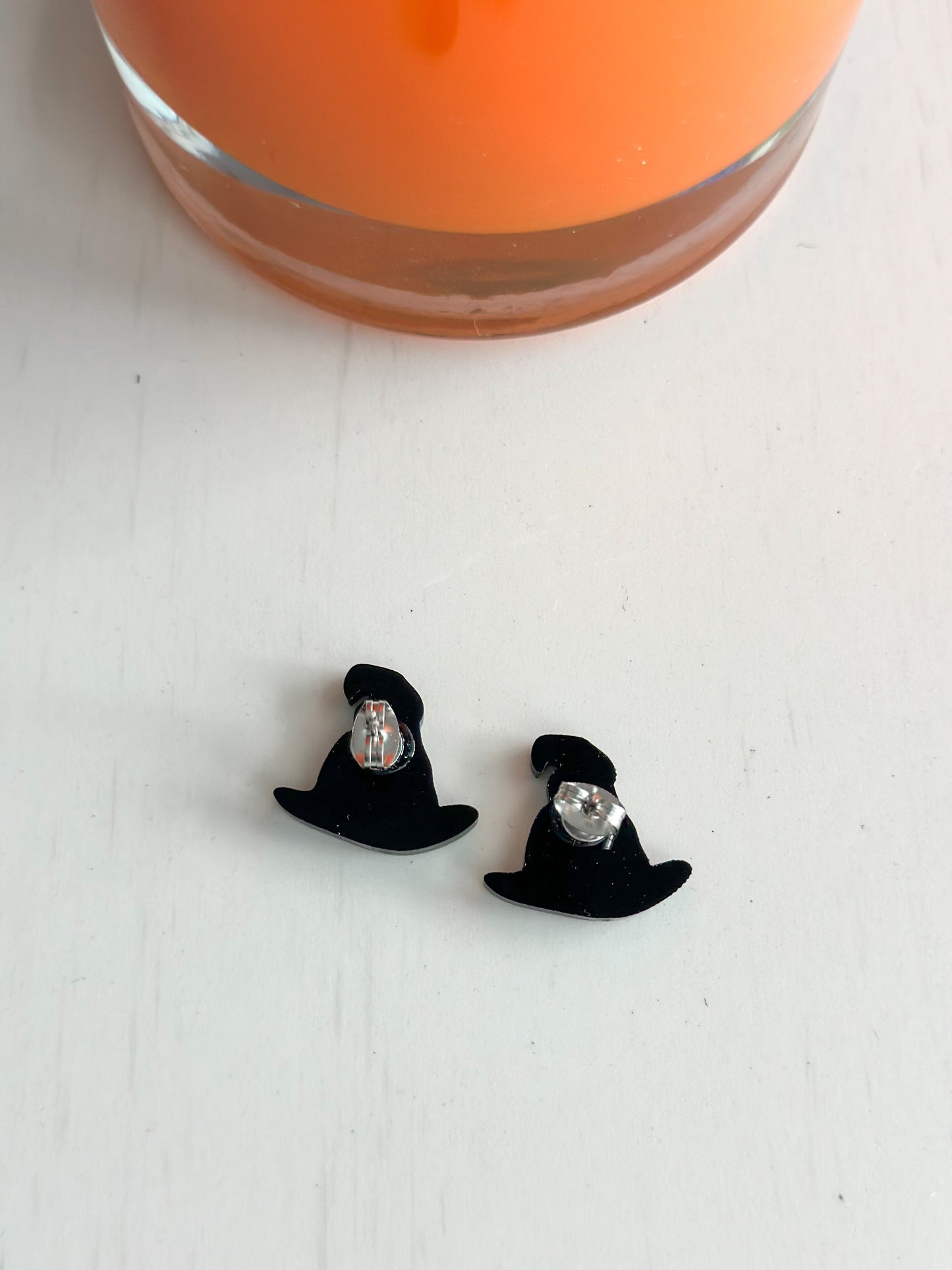 "Halloween Black Hats" Studs