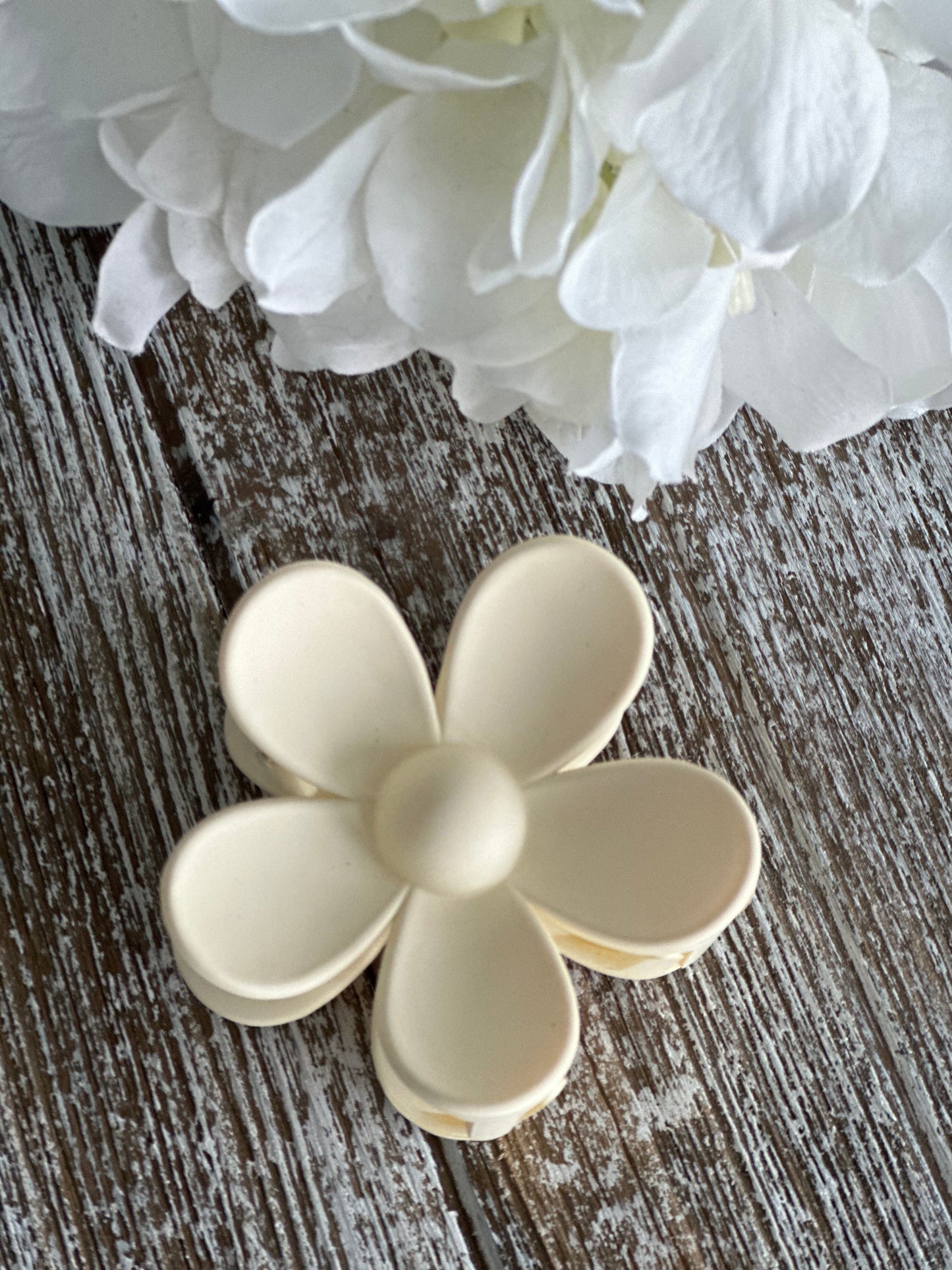 Flower Power "Cream" Hair Clip