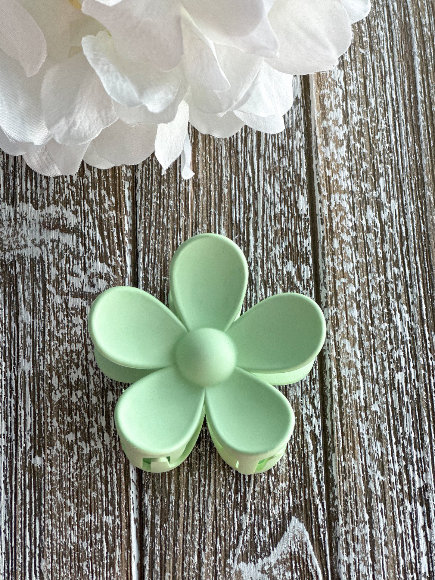 Flower Power "Mint" Hair Clip