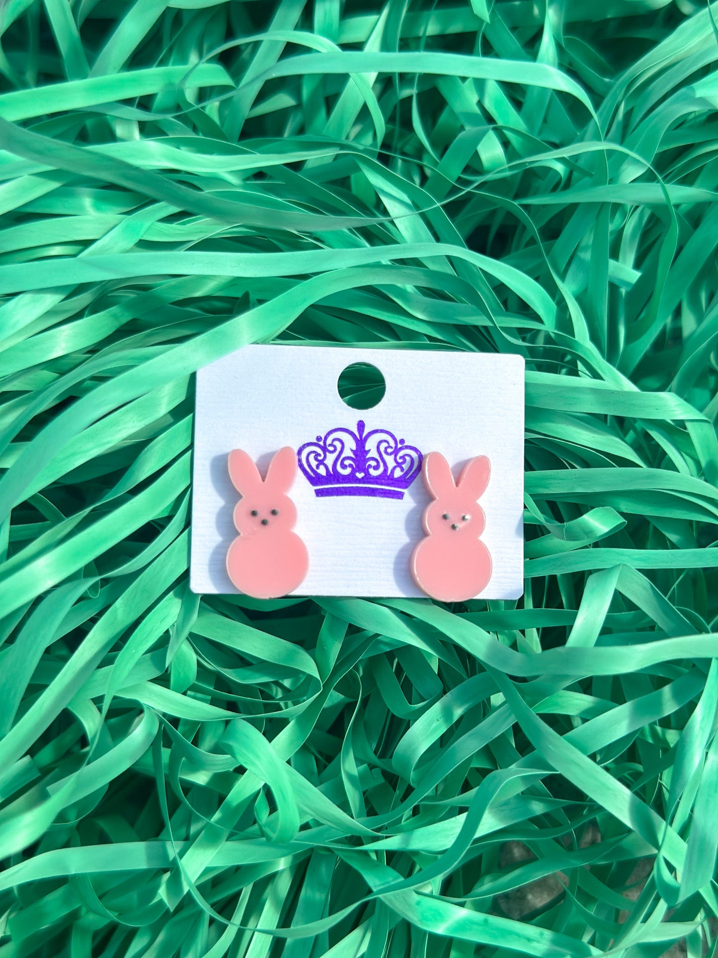 Bunny Ears Studs "Pink"