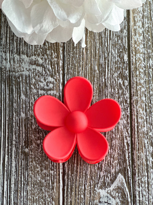 Flower Power "Red" Hair Clip