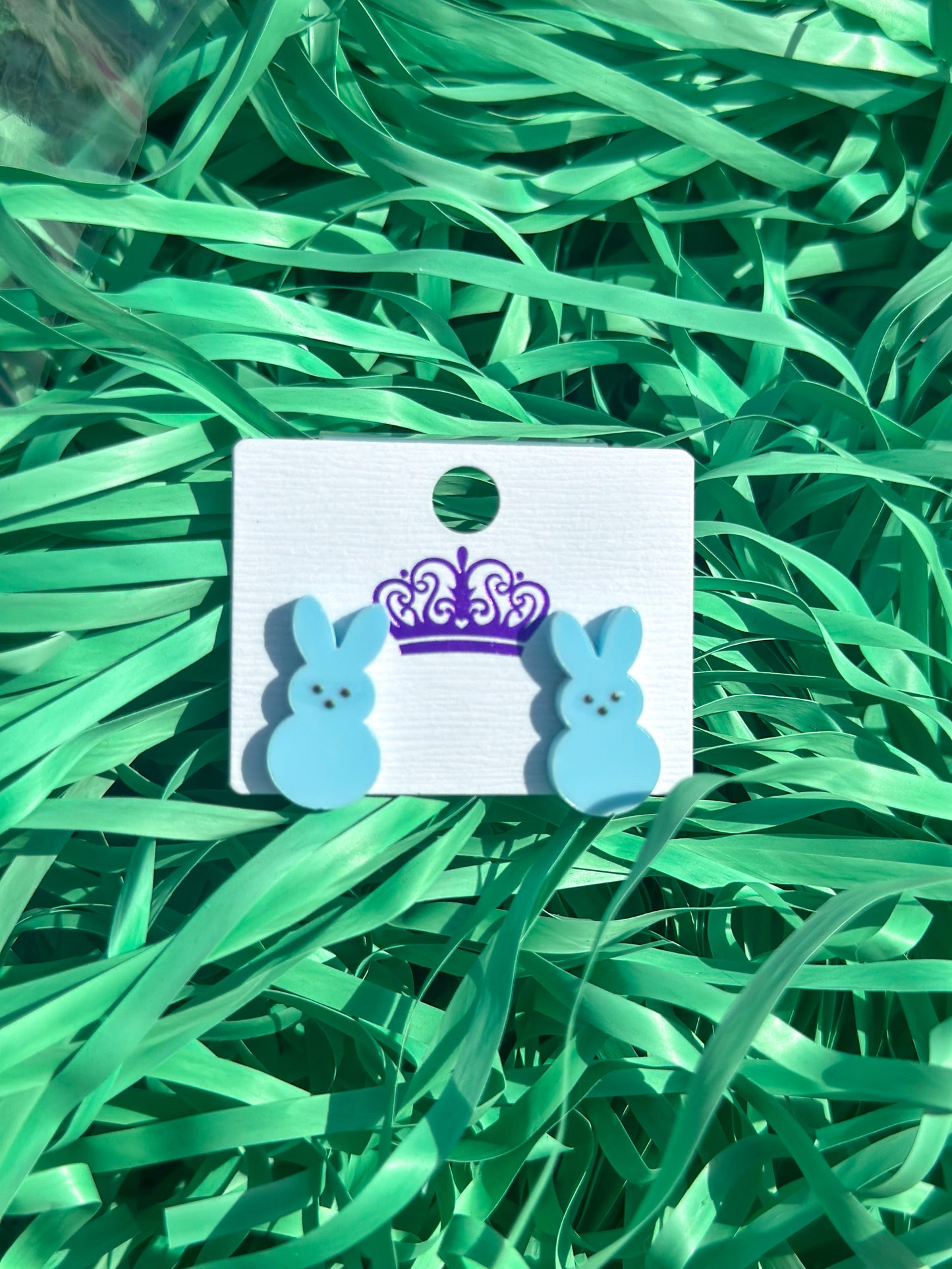 Bunny Ears Studs "Blue"