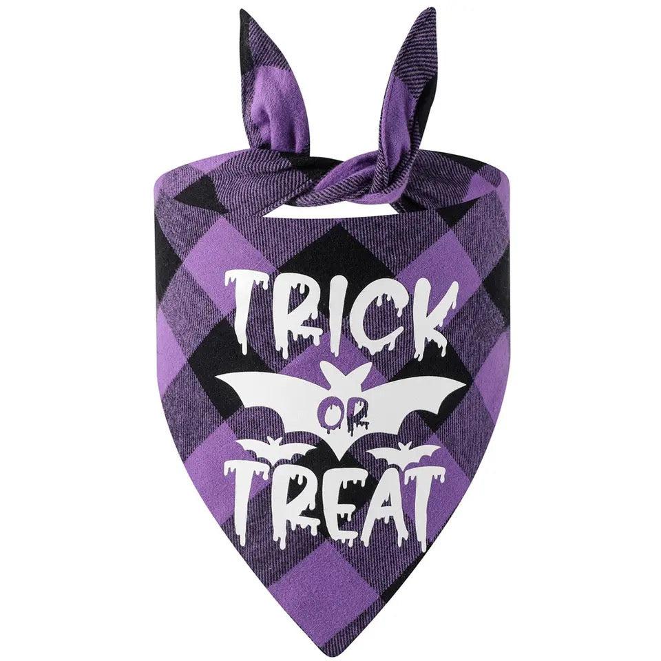 Julia Rose Halloween dog triangle collar scarf, Halloween dog bandana triangle style