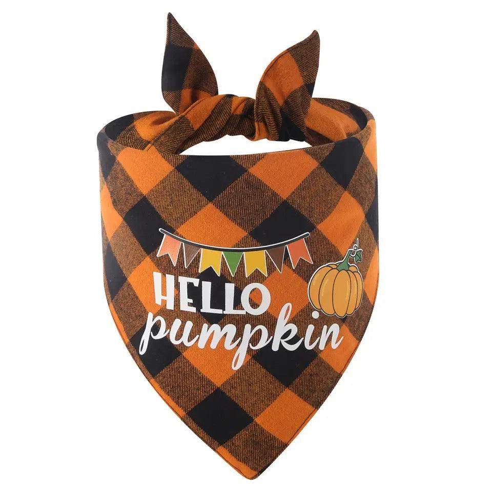 Julia Rose Halloween dog triangle collar scarf, Halloween dog bandana triangle style