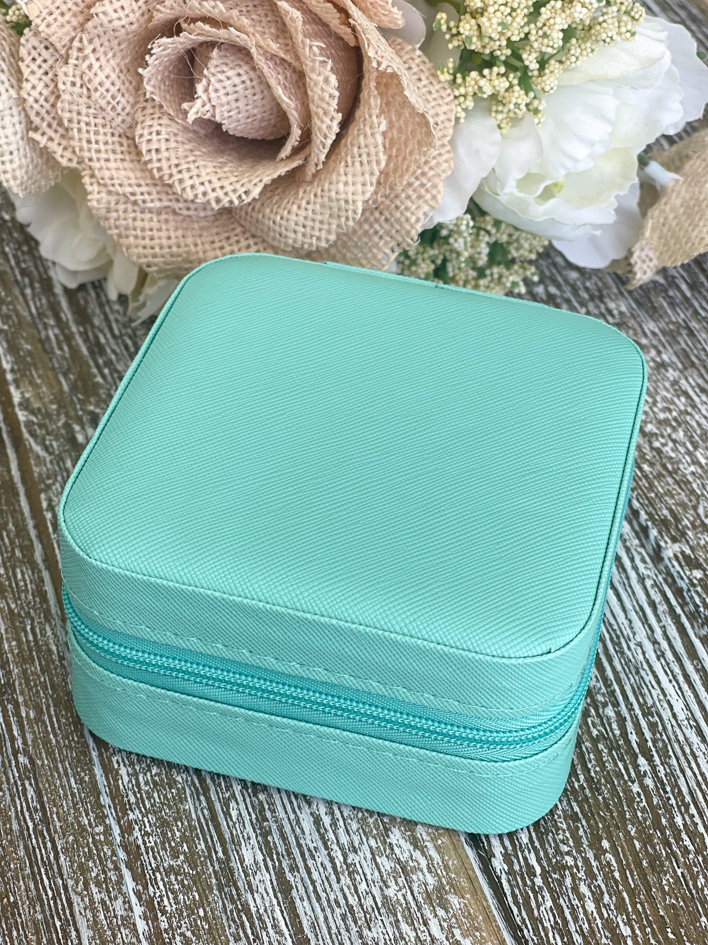 Travel Jewelry Box "Seafoam"