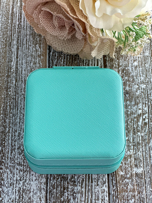 Travel Jewelry Box "Seafoam"