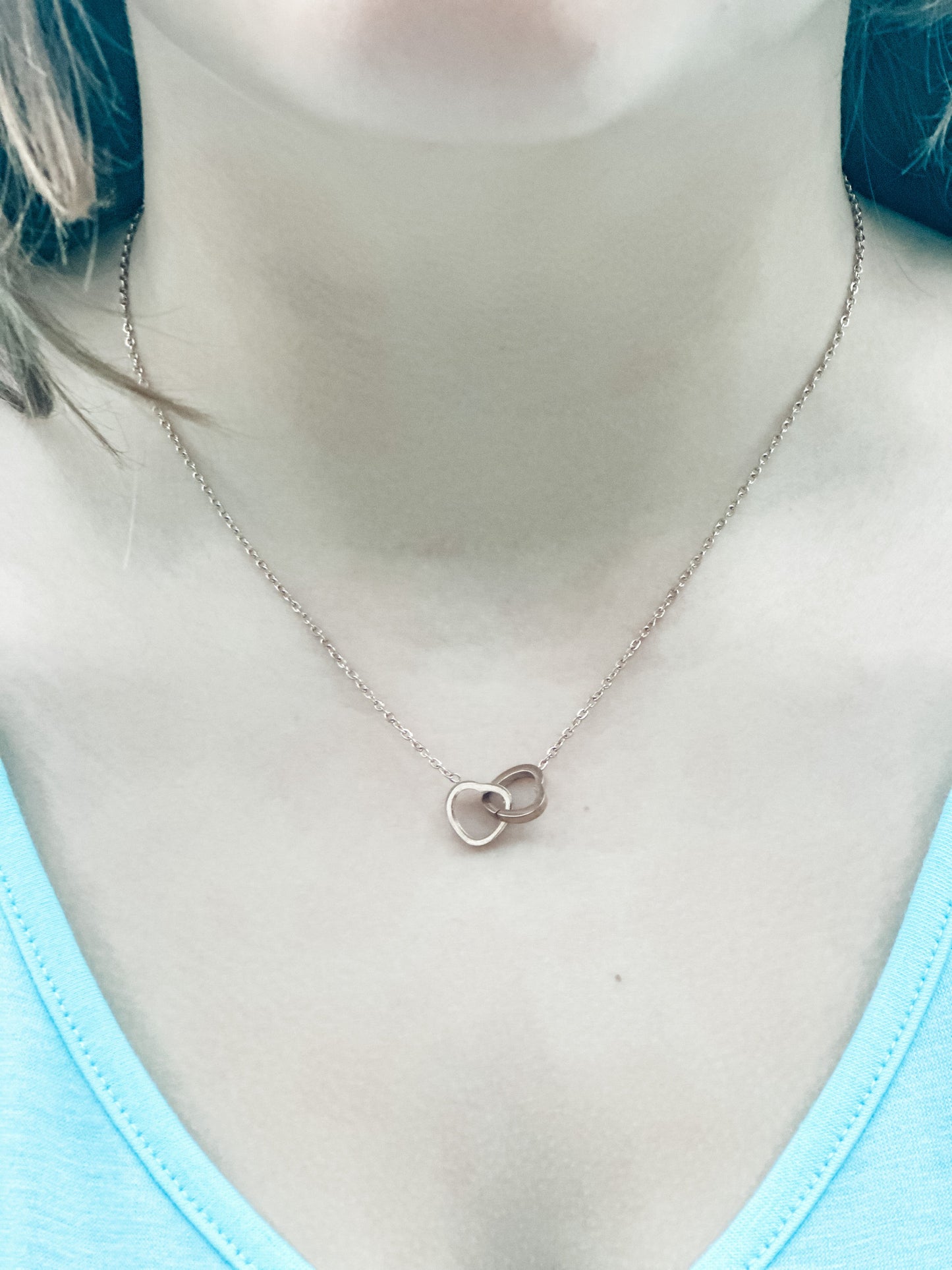 Two Hearts "Rose Gold" Necklace