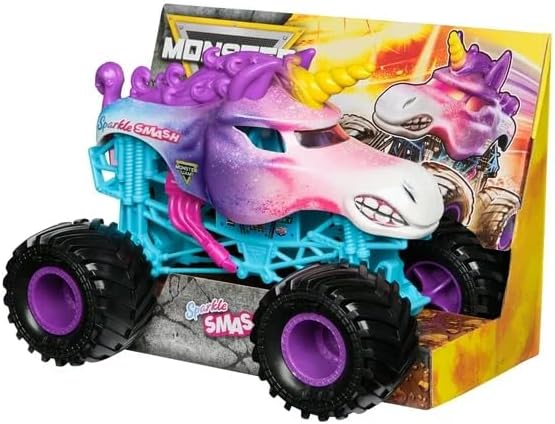 Monster Jam 1:24 Scale Die-Cast Monster Truck – Sparkle Smash