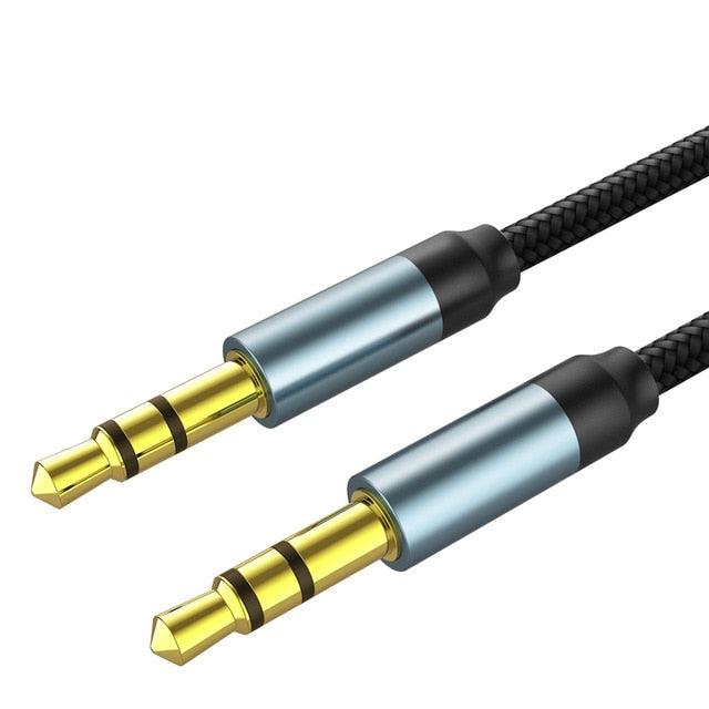 Jack Audio Cable Jack Male To Male Audio Aux Cable For Car Headphone Hi-Fi Stereo Jack Shielded AUX Cord Compatible With Phones Tablets Speaker Wire Line Aux Cord Speaker 3.5mm