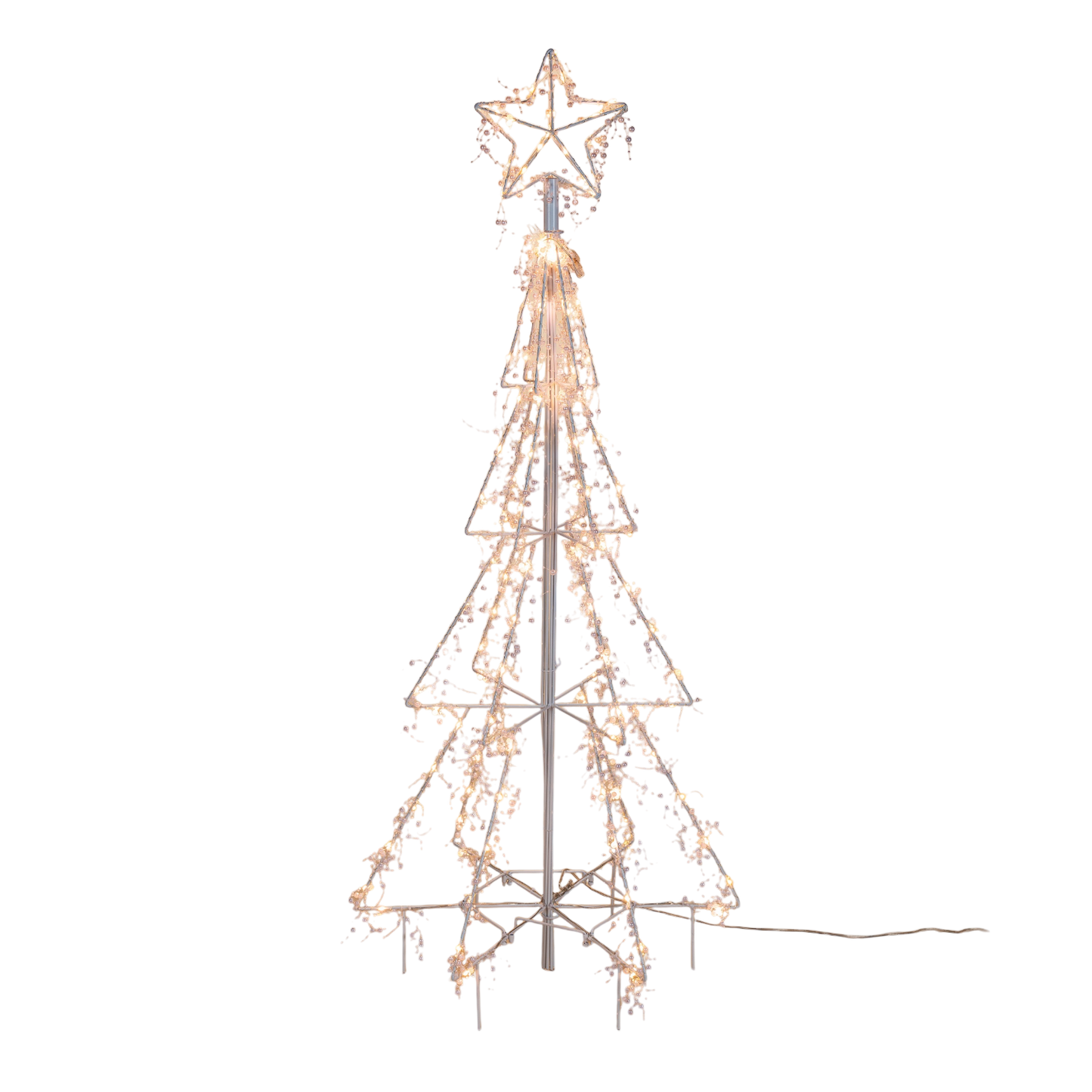 Lighted White Iron Tree - 48 inch