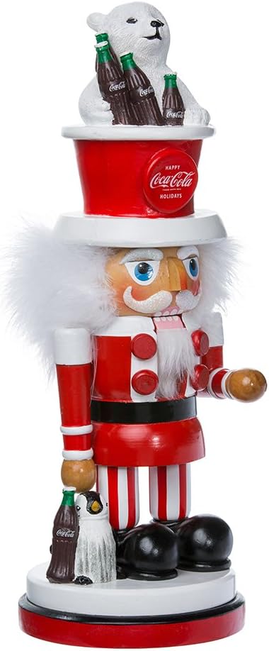 15 inch Coke Nutcracker With Polar Bear