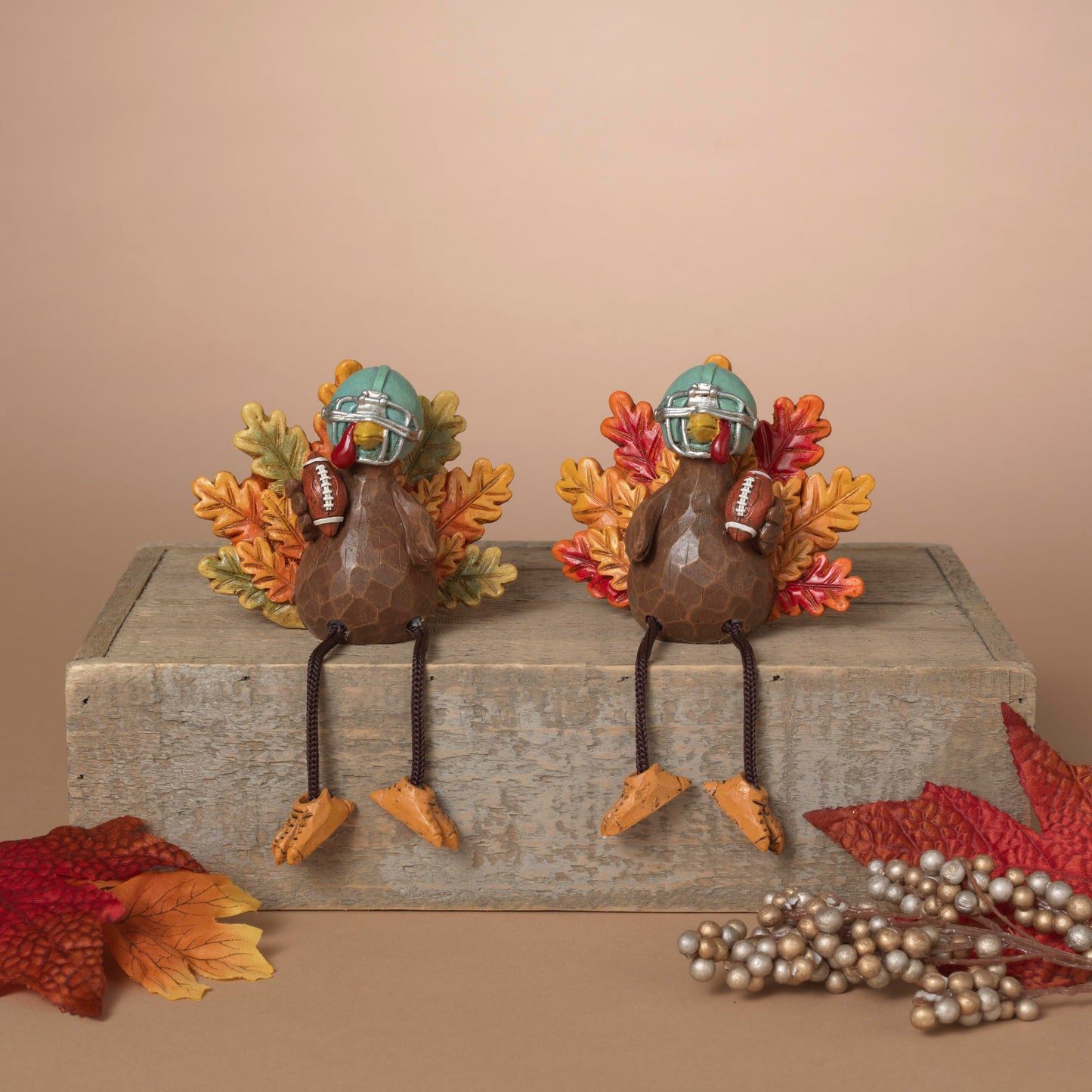 Harvest Football Turkey Shelf Sitter -