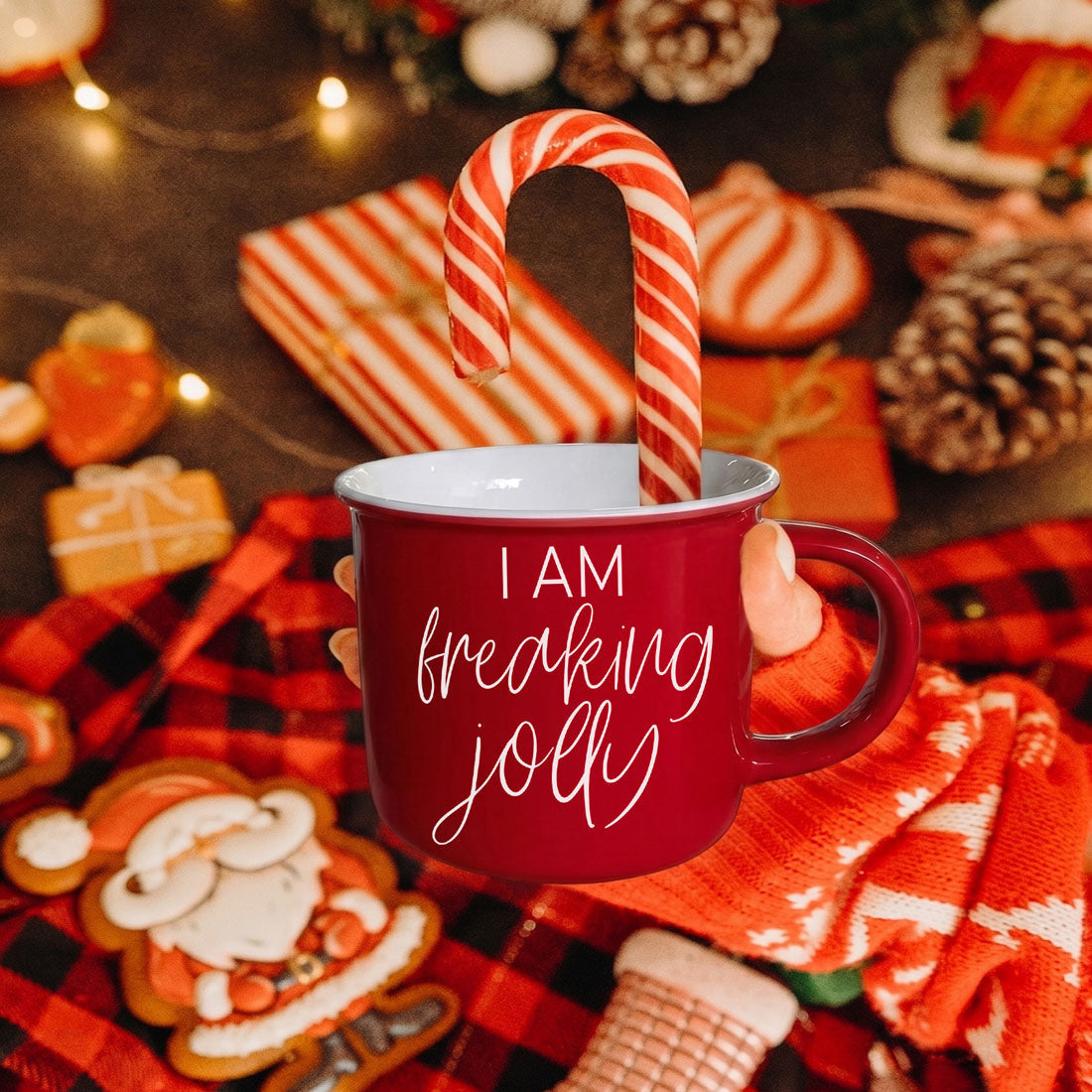 red mug filled with marshmallows
Christmas cocoa mug with whipped cream
festive mug near Christmas tree
holiday coffee cup cozy sweater
Christmas lights coffee mug photo
winter morning coffee aesthetic