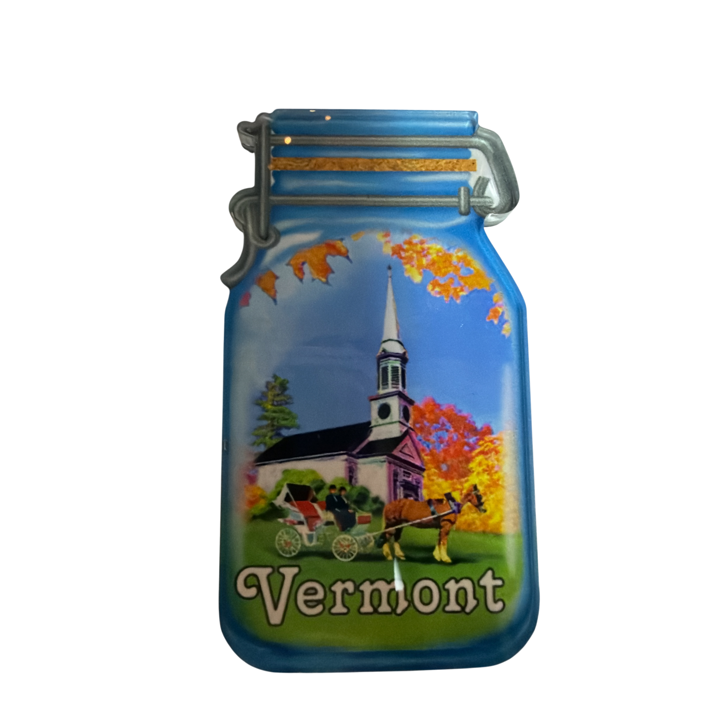 Vermont Jar / Church Acrylic Magnet