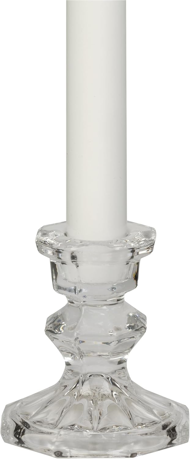 Glass Candlestick Holder