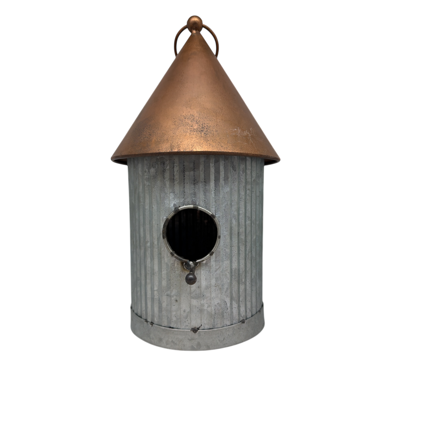 Copper / Galvanized Steel Hanging Birdhouse