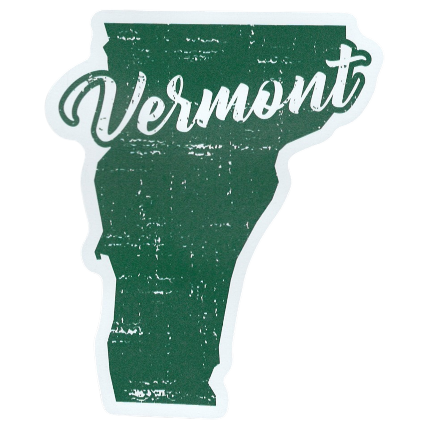 Large Flex Magnet - Vermont State Rustic Green
