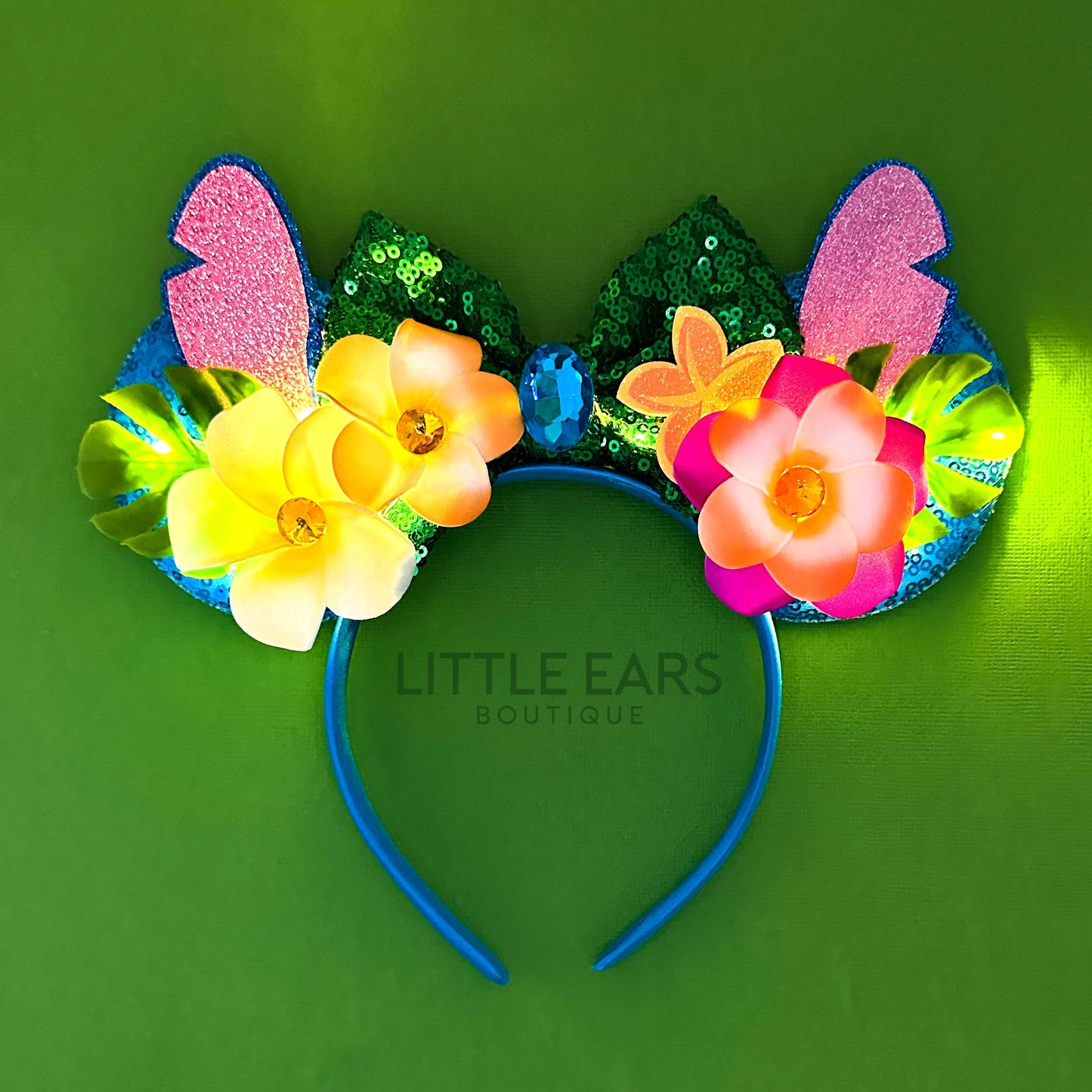 Light Up Stitch Mickey Ears