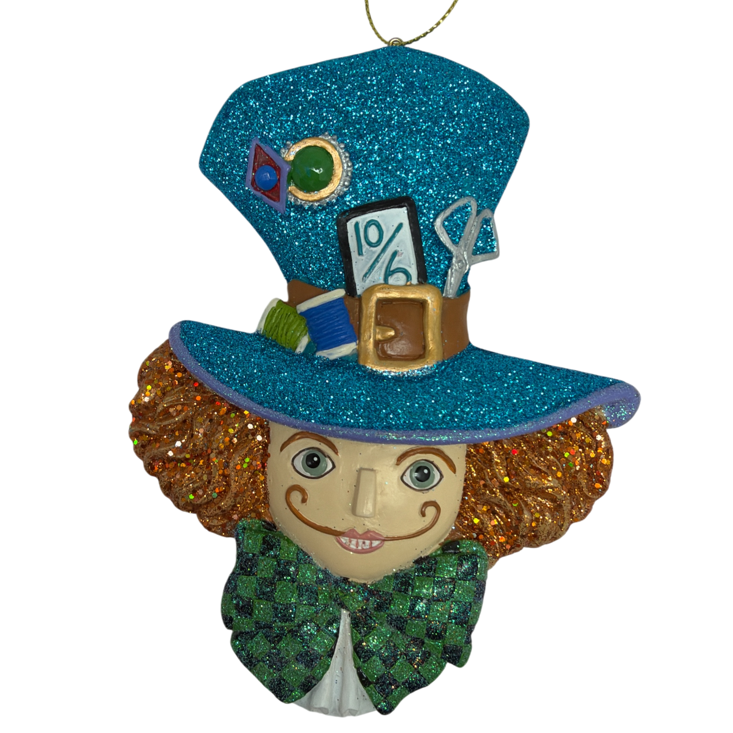 Mad Hatter - Alice in Wonderland Flat Back Character Head Ornament
