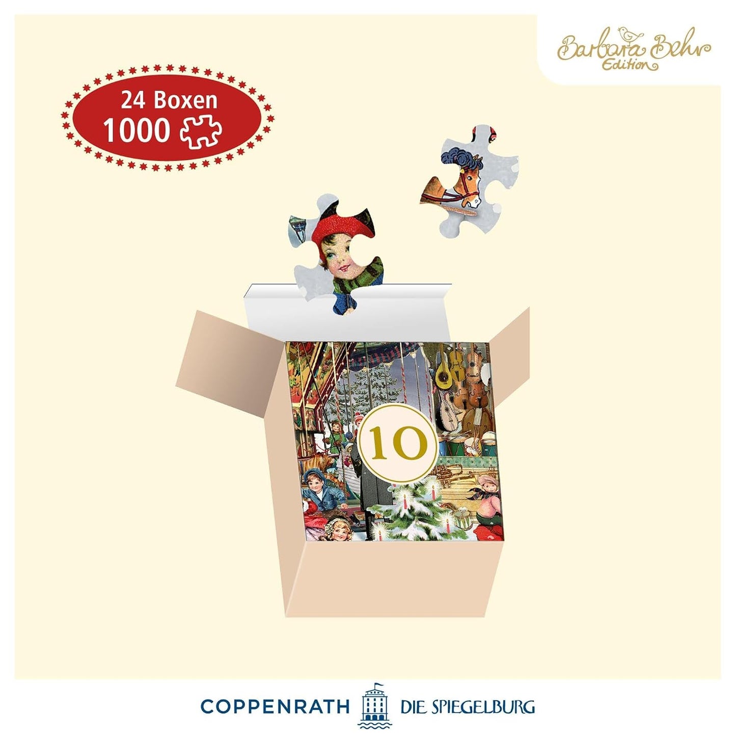 Nostalgic Christmas Market Advent Calendar Jigsaw