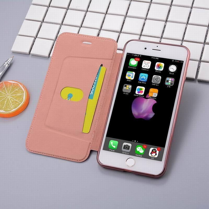 Luxury Slim Leather Wallet Flip Case For iPhone 14 Pro 13 12 Card Holder Cover Shock-Absorption Anti-Scratch Bumper Back Cover for New iPhone