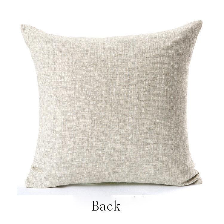 Male Lion Printing Linen Pillow Cover Lion Leo King Square Cushion Covers For Home Sofa Bed Chair Decoration