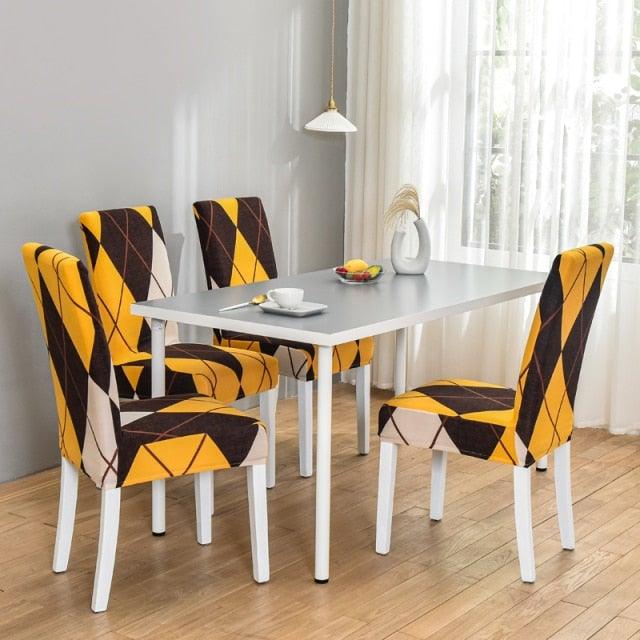 Marble Printed Stretch Chair Cover For Dining Room Office Banquet Chair Protector Elastic Material Armchair Cover  Chair Cover Chair Slipcover Marble Background Texture Parson Chair
