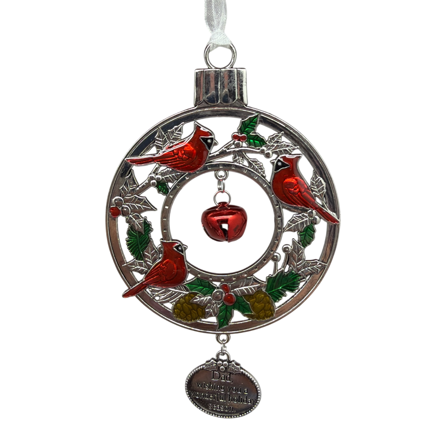 Jingle Bell Ornament -Dad, Wishing You A Wonderful Holiday Season