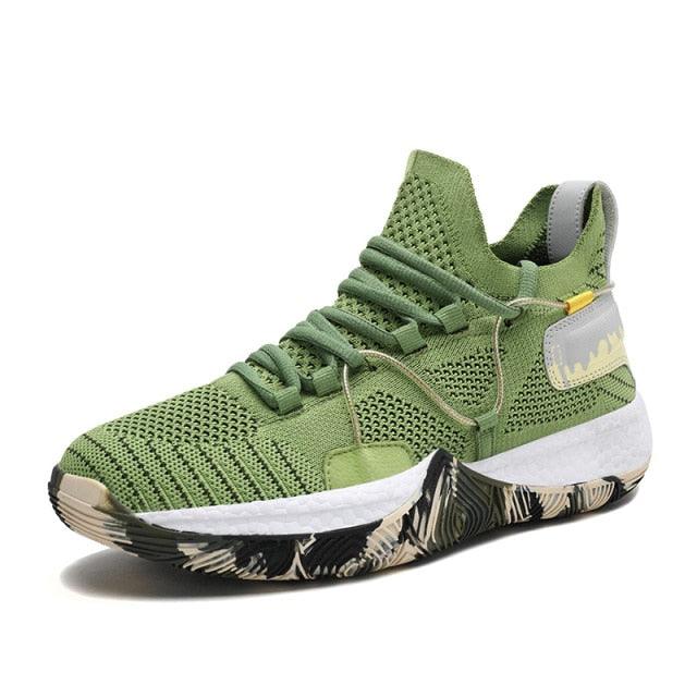 Men Breathable Basketball Shoes Shockproof High Top Sneakers Cushioning Sport Shoes Outdoor Training Ankle Boots Lightning Professional Anti Slip Sports Shoes For Running Walking Sport
