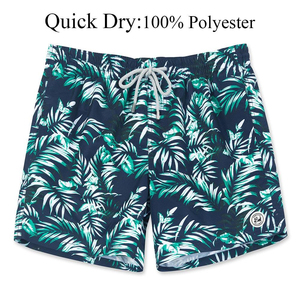 Men's Swim Shorts Quick Dry Beach Board Shorts with Mesh Lining New Summer Swimwear Surfing Swim Trunks for Men Men's Shorts Athletic Shorts Men's Spring and Summer Street Leisure Sports Drawstring Men's Short