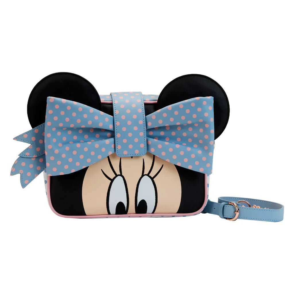 Minnie Mouse (Disney) Pastel Polka Dot Crossbody Bag by Loungefly