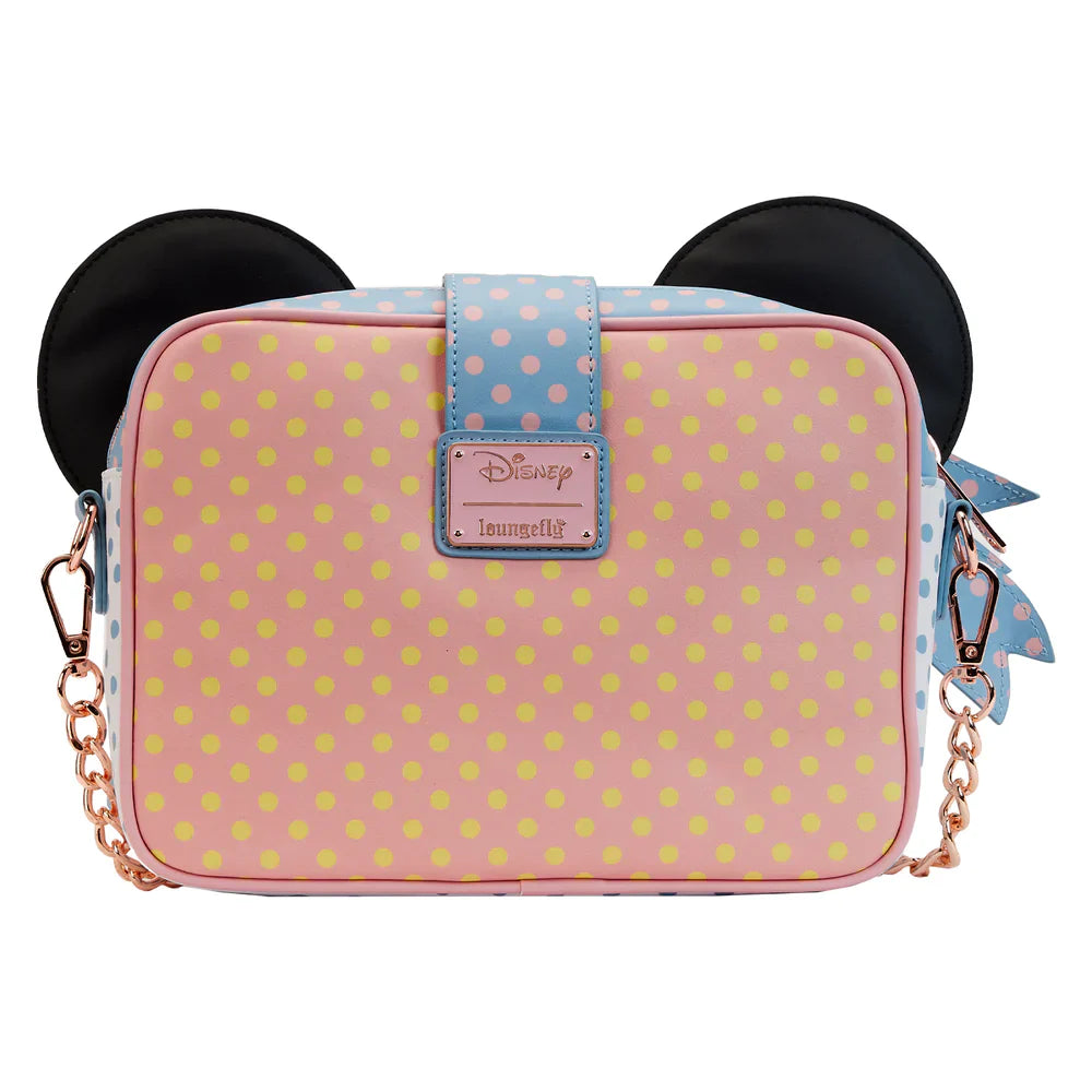 Minnie Mouse (Disney) Pastel Polka Dot Crossbody Bag by Loungefly