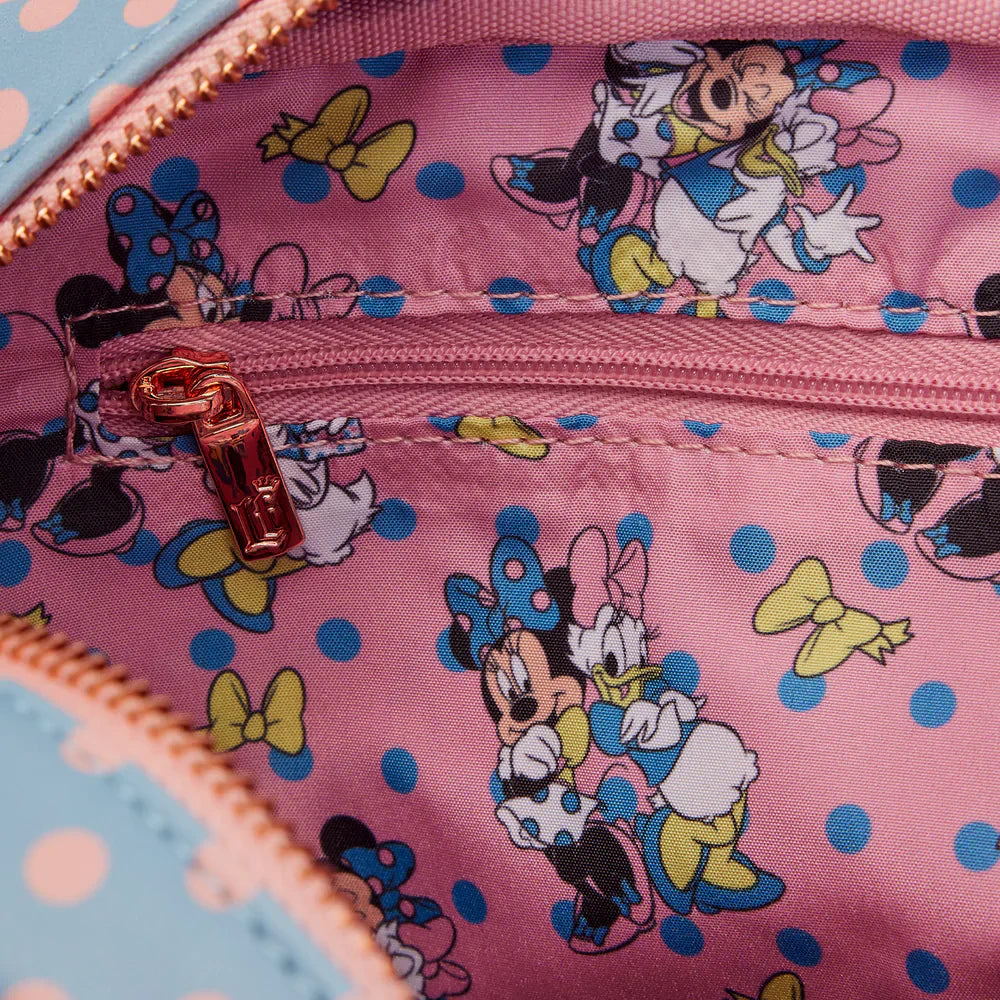 Minnie Mouse (Disney) Pastel Polka Dot Crossbody Bag by Loungefly