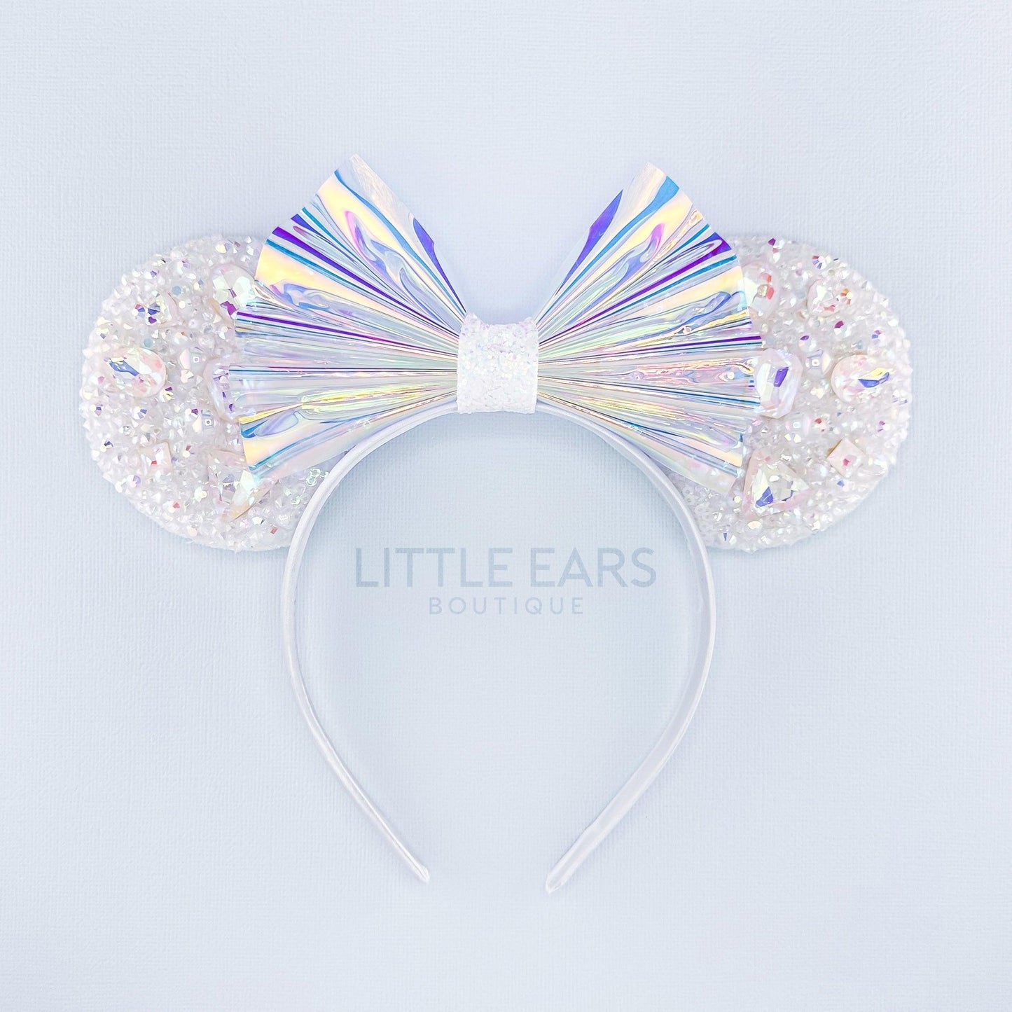 Mint Iridescent Sparkle Mickey Ears