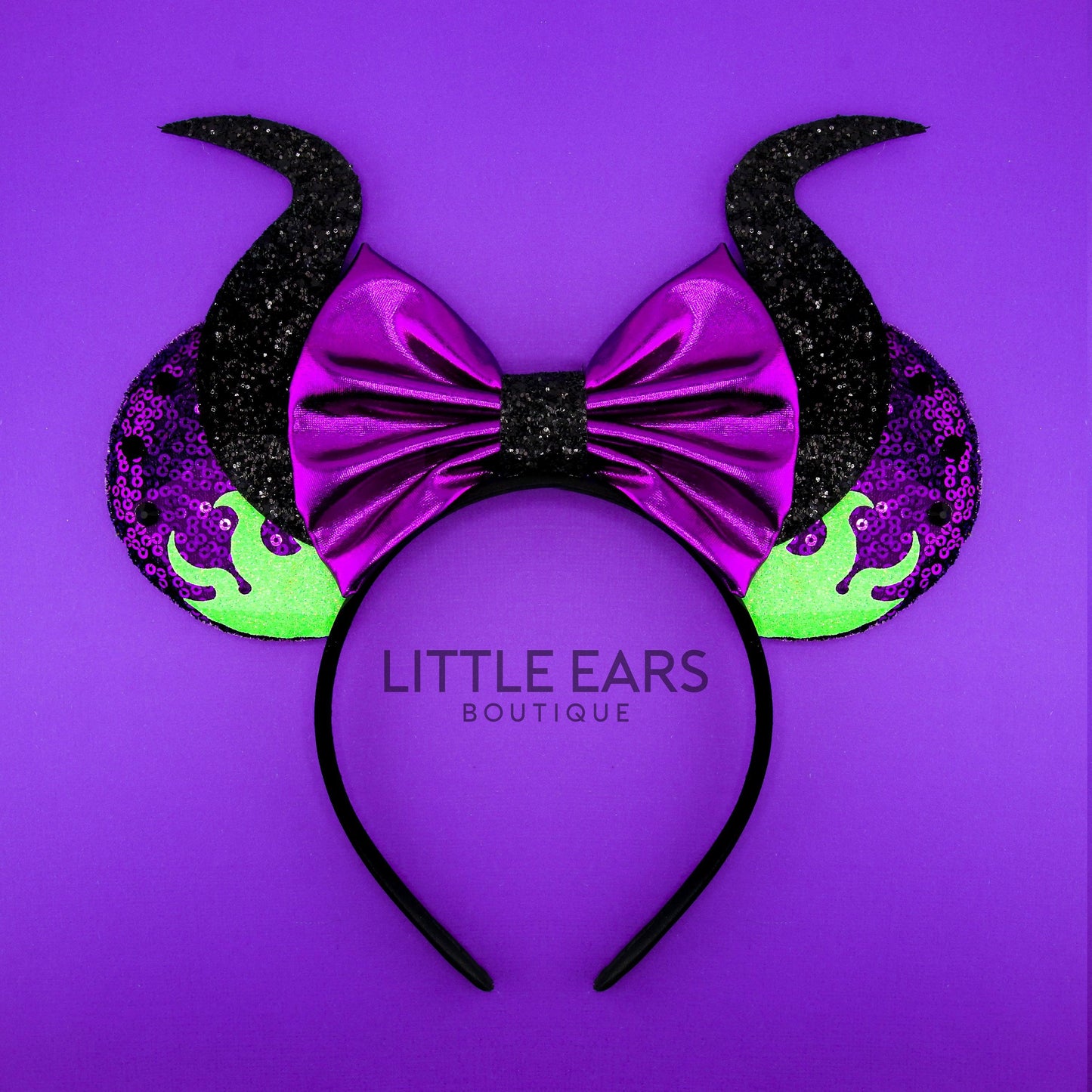 Mistress of All Evil Glitter Mickey Ears