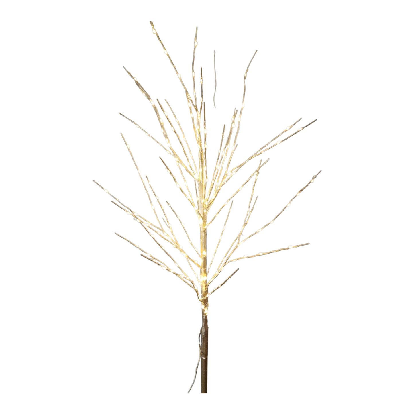 Gold Accent Branch with 200 Warm White Lights - 48 Inch