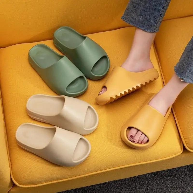 Modern Thick Soft Slippers Classic Non-slip Flip Flops Spa Slippers Indoor Outdoor Summer Unisex Flip Flops