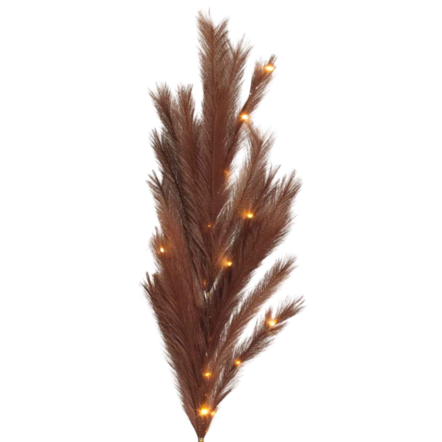 Lighted Faux Pampas Grass Branch -