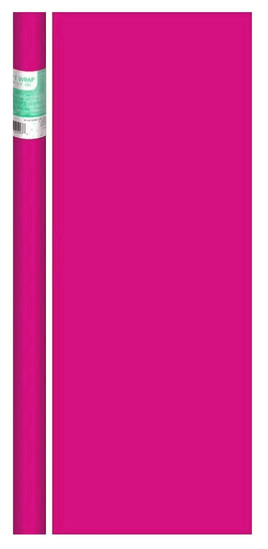 Solid Fuscia Pink Gift Wrap