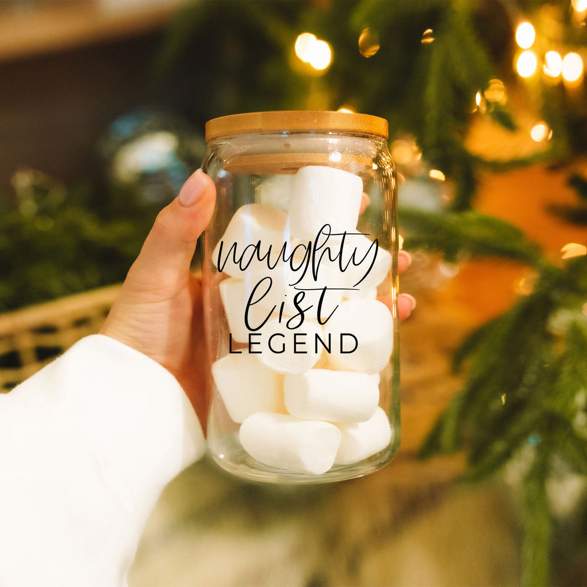 Holiday Tumbler, Funny Christmas Gift, Christmas Gift for Her, Secret Santa Gift, White Elephant Gift, Coffee Lover Gift, Stocking Stuffer, 17oz Glass Cup