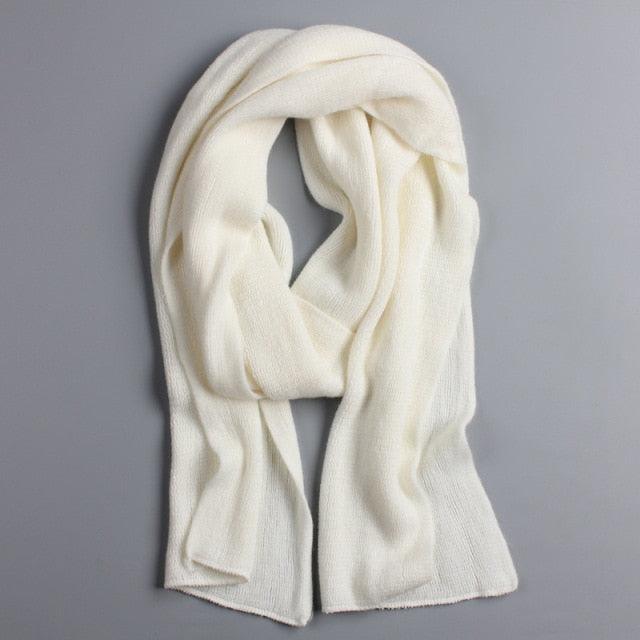 NEW Arrived Men's Fashion Winter Soft Long Thick Warm Scarf Lightweight Knit Spring Unisex Soft Scarves Size Elegant Male Cashmere Neckerchief Warmer Scarves For Men Women