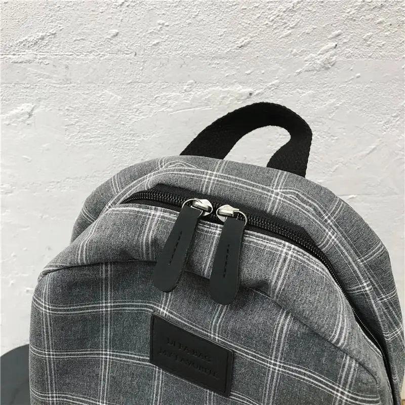 New Casual School Bag For Women And Girls Stylish Backpack Striped Book Packbags for Teenage