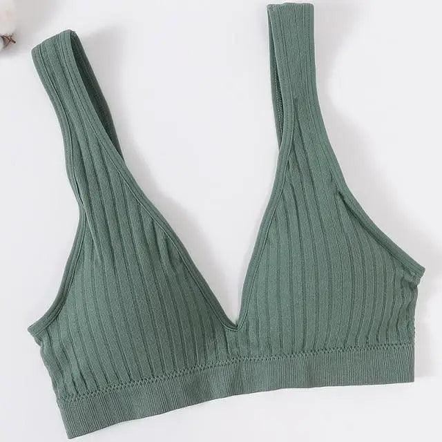 New Comfortable Seamless Sports Bras For Women And Girls Top Female Brassiere Deep V Sexy Women's Underwear Backless