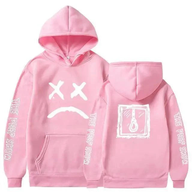 New Happy Cool Smiling Face Print Winter Fashion Couple Pullover Streetwear Sweatshirts Cute Aesthetic Print Classic Hoodies For Men Women Unisex Durable Comfortable Hoodies