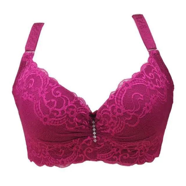 New Luxury Bras for Women's Bra Plus Big Large Size Super Push Up Bralette Lace Intimates Sexy Undrwear For Females